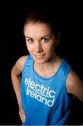 3 August 2012; Ireland marathon runner Linda Byrne, who was speaking at an Electric Ireland event. Electric Ireland is proud to sponsor Team Ireland for London 2012. Ardmore Studios, Bray, Co. Wicklow. Picture credit; Brendan Moran / SPORTSFILE
