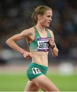 3 August 2012; Ireland's Fionnuala Britton competes in the final of the women's 10,000m. London 2012 Olympic Games, Athletics, Olympic Stadium, Olympic Park, Stratford, London, England. Picture credit: Brendan Moran / SPORTSFILE
