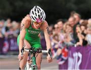 4 August 2012; Ireland's Aileen Morrison in action during the cycling discipline of the women's triathlon final. London 2012 Olympic Games, Triathlon, Hyde Park, London, England. Picture credit: David Maher / SPORTSFILE