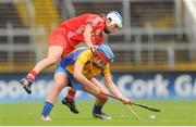 4 August 2012; Niamh O'Dea, Clare, in action against Jennifer O'Leary, Cork. All-Ireland Senior Camogie Championship Quarter-Final, Cork v Clare, Páirc Ui Chaoimh, Cork. Picture credit: Pat Murphy / SPORTSFILE