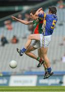 4 August 2012; Diarmuid O'Connor, Mayo, in action against Colin O'Riordan, Tipperary. Electric Ireland GAA Football All-Ireland Minor Championship Quarter-Final, Mayo v Tipperary, Croke Park, Dublin. Picture credit: Brian Lawlesss / SPORTSFILE