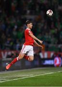 9 October 2017; Ben Davies of Wales during the FIFA World Cup Qualifier Group D match between Wales and Republic of Ireland at Cardiff City Stadium in Cardiff, Wales. Photo by Stephen McCarthy/Sportsfile