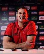 10 October 2017; Munster director of rugby Rassie Erasmus during a Munster Rugby Press Conference at University of Limerick in Limerick. Photo by Diarmuid Greene/Sportsfile