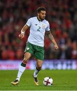 9 October 2017; Cyrus Christie of Republic of Ireland during the FIFA World Cup Qualifier Group D match between Wales and Republic of Ireland at Cardiff City Stadium in Cardiff, Wales. Photo by Seb Daly/Sportsfile
