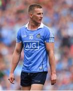 17 September 2017; Ciarán Kilkenny of Dublin leaves the pitch after being shown a black card during the GAA Football All-Ireland Senior Championship Final match between Dublin and Mayo at Croke Park in Dublin. Photo by Brendan Moran/Sportsfile