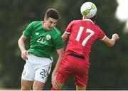 10 October 2017; Neil Farrugia of Republic of Ireland in action against Kristijan Zivkovic of Serbia during the UEFA European U19 Championship Qualifier match between Republic of Ireland and Serbia at RSC in Waterford. Photo by Matt Browne/Sportsfile