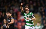 10 October 2017; Ronan Finn of Shamrock Rovers celebrates after scoring his side's first goal during the Irish Daily Mail FAI Cup Semi-Final Replay match between Shamrock Rovers and Dundalk at Tallaght Stadium in Tallaght, Dublin. Photo by Stephen McCarthy/Sportsfile