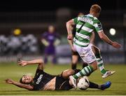 10 October 2017; Jamie McGrath of Dundalk in action against Ryan Connolly of Shamrock Rovers during the Irish Daily Mail FAI Cup Semi-Final Replay match between Shamrock Rovers and Dundalk at Tallaght Stadium in Tallaght, Dublin. Photo by Seb Daly/Sportsfile