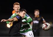 10 October 2017; Brian Gartland of Dundalk in action against Gary Shaw of Shamrock Rovers during the Irish Daily Mail FAI Cup Semi-Final Replay match between Shamrock Rovers and Dundalk at Tallaght Stadium in Tallaght, Dublin. Photo by Stephen McCarthy/Sportsfile
