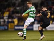 10 October 2017; Gary Shaw of Shamrock Rovers in action against Brian Gartland of Dundalk during the Irish Daily Mail FAI Cup Semi-Final Replay match between Shamrock Rovers and Dundalk at Tallaght Stadium in Tallaght, Dublin. Photo by Seb Daly/Sportsfile