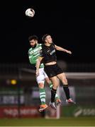 10 October 2017; David Webster of Shamrock Rovers in action against Michael Duffy of Dundalk during the Irish Daily Mail FAI Cup Semi-Final Replay match between Shamrock Rovers and Dundalk at Tallaght Stadium in Tallaght, Dublin. Photo by Seb Daly/Sportsfile