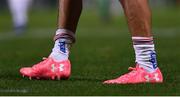 6 October 2017; A detailed view of the boots of Ulster's Charles Piutau during the Guinness PRO14 Round 6 match between Ulster and Connacht at  the Kingspan Stadium in Belfast. Photo by Ramsey Cardy/Sportsfile