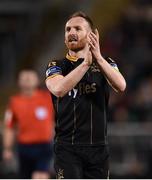 10 October 2017; Dundalk captain Stephen O’Donnell during the Irish Daily Mail FAI Cup Semi-Final Replay match between Shamrock Rovers and Dundalk at Tallaght Stadium in Tallaght, Dublin. Photo by Seb Daly/Sportsfile