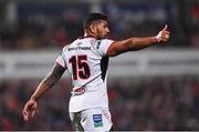 6 October 2017; Charles Piutau of Ulster during the Guinness PRO14 Round 6 match between Ulster and Connacht at  the Kingspan Stadium in Belfast. Photo by Ramsey Cardy/Sportsfile