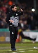 10 October 2017; Shamrock Rovers manager Stephen Bradley during the Irish Daily Mail FAI Cup Semi-Final Replay match between Shamrock Rovers and Dundalk at Tallaght Stadium in Tallaght, Dublin. Photo by Stephen McCarthy/Sportsfile