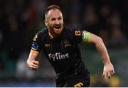 10 October 2017; Stephen O’Donnell of Dundalk celebrates after scoring his side's fourth goal during the Irish Daily Mail FAI Cup Semi-Final Replay match between Shamrock Rovers and Dundalk at Tallaght Stadium in Tallaght, Dublin. Photo by Seb Daly/Sportsfile