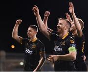 10 October 2017; Stephen O’Donnell of Dundalk celebrates following his side's victory during the Irish Daily Mail FAI Cup Semi-Final Replay match between Shamrock Rovers and Dundalk at Tallaght Stadium in Tallaght, Dublin. Photo by Seb Daly/Sportsfile