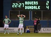 10 October 2017; Ronan Finn of Shamrock Rovers reacts following his side's defeat during the Irish Daily Mail FAI Cup Semi-Final Replay match between Shamrock Rovers and Dundalk at Tallaght Stadium in Tallaght, Dublin. Photo by Seb Daly/Sportsfile