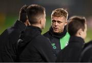 10 October 2017; Shamrock Rovers coach Damien Duff speaks with Shamrock Rovers underage players during the Irish Daily Mail FAI Cup Semi-Final Replay match between Shamrock Rovers and Dundalk at Tallaght Stadium in Tallaght, Dublin. Photo by Stephen McCarthy/Sportsfile