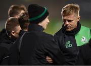10 October 2017; Shamrock Rovers coach Damien Duff speaks with Shamrock Rovers underage players during the Irish Daily Mail FAI Cup Semi-Final Replay match between Shamrock Rovers and Dundalk at Tallaght Stadium in Tallaght, Dublin. Photo by Stephen McCarthy/Sportsfile