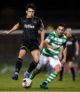 10 October 2017; Jamie McGrath of Dundalk in action against Roberto Lopes of Shamrock Rovers during the Irish Daily Mail FAI Cup Semi-Final Replay match between Shamrock Rovers and Dundalk at Tallaght Stadium in Tallaght, Dublin. Photo by Stephen McCarthy/Sportsfile