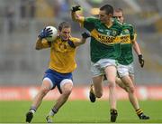 5 August 2012; Ultan Harney, Roscommon, in action against Jack Barry, Kerry. Electric Ireland GAA Football All-Ireland Minor Championship Quarter-Final, Roscommon v Kerry, Croke Park, Dublin. Photo by Sportsfile