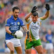 5 August 2012; Paul Galvin, Kerry, in action against Frank McGlynn, Donegal. GAA Football All-Ireland Senior Championship Quarter-Final, Donegal v Kerry, Croke Park, Dublin. Picture credit: Ray McManus / SPORTSFILE