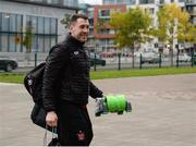 10 October 2017; Brian Gartland of Dundalk arrives prior to the Irish Daily Mail FAI Cup Semi-Final Replay match between Shamrock Rovers and Dundalk at Tallaght Stadium in Tallaght, Dublin. Photo by Seb Daly/Sportsfile