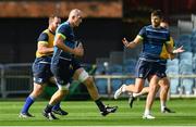 13 October 2017; Leinster's Devin Toner during their captains run at the RDS Arena in Dublin. Photo by Ramsey Cardy/Sportsfile