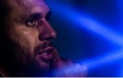 13 October 2017; Leinster captain Isa Nacewa during a press conference at the RDS Arena in Dublin. Photo by Ramsey Cardy/Sportsfile