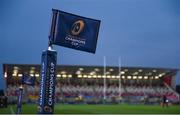 13 October 2017; A general view of the corner flag and pitch prior to the European Rugby Champions Cup Pool 1 Round 1 match between Ulster and Wasps at Kingspan Stadium in Belfast. Photo by David Fitzgerald/Sportsfile