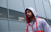 13 October 2017; Charles Piutau of Ulster arrives prior to the European Rugby Champions Cup Pool 1 Round 1 match between Ulster and Wasps at Kingspan Stadium in Belfast. Photo by David Fitzgerald/Sportsfile