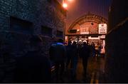13 October 2017; Supporters arrive at Dalymount Park prior to the SSE Airtricity League Premier Division match between Bohemians and Cork City at Dalymount Park in Dublin. Photo by Stephen McCarthy/Sportsfile