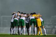13 October 2017; Cork City huddle ahead of the SSE Airtricity League Premier Division match between Bohemians and Cork City at Dalymount Park in Dublin. Photo by Eóin Noonan/Sportsfile