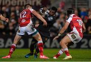 13 October 2017; Christian Wade of Wasps is tackled by Stuart McCloskey of Ulster during the European Rugby Champions Cup Pool 1 Round 1 match between Ulster and Wasps at Kingspan Stadium in Belfast. Photo by Oliver McVeigh/Sportsfile