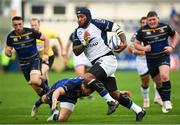 14 October 2017; Nemani Nadolo of Montpellier is tackled by Robbie Henshaw of Leinster during the European Rugby Champions Cup Pool 3 Round 1 match between Leinster and Montpellier at the RDS Arena in Dublin. Photo by Stephen McCarthy/Sportsfile
