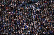 14 October 2017; Leinster supporters during the European Rugby Champions Cup Pool 3 Round 1 match between Leinster and Montpellier at the RDS Arena in Dublin. Photo by Stephen McCarthy/Sportsfile