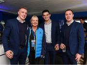 14 October 2017; Leinster players from left Dan Leavy, Tom Daly and Rory O'Loughlin with supporters in the blue room ahead of the European Rugby Champions Cup Pool 3 Round 1 match between Leinster and Montpellier at the RDS Arena in Dublin. Photo by Matt Browne/Sportsfile