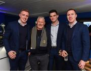 14 October 2017; Leinster players from left Dan Leavy, Tom Daly and Rory O'Loughlin with supporters in the blue room ahead of the European Rugby Champions Cup Pool 3 Round 1 match between Leinster and Montpellier at the RDS Arena in Dublin. Photo by Matt Browne/Sportsfile