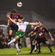 13 October 2017; Gearóid Morrissey of Cork City in action against Oscar Brennan of Bohemians during the SSE Airtricity League Premier Division match between Bohemians and Cork City at Dalymount Park in Dublin. Photo by Stephen McCarthy/Sportsfile