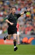 5 August 2012; Referee Joe McQuillan. GAA Football All-Ireland Senior Championship Quarter-Final, Cork v Kildare, Croke Park, Dublin. Picture credit: Ray McManus / SPORTSFILE