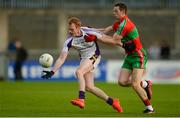 14 October 2017; Mark Vaughan of Kilmacud Crokes in action against Dean Rock of Ballymun Kickhams during the Dublin County Senior Football Championship Semi-Final match between Ballymun Kickhams and Kilmacud Crokes at Parnell Park in Dublin. Photo by Piaras Ó Mídheach/Sportsfile