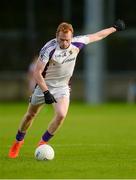 14 October 2017; Mark Vaughan of Kilmacud Crokes takes a free during the Dublin County Senior Football Championship Semi-Final match between Ballymun Kickhams and Kilmacud Crokes at Parnell Park in Dublin. Photo by Piaras Ó Mídheach/Sportsfile