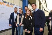 14 October 2017; Leinster players from left Sean O'Brien, Rob Kearney and Johnny Sexton with Leinster supporters in Autograph Ally, ahead of the European Rugby Champions Cup Pool 3 Round 1 match between Leinster and Montpellier at the RDS Arena in Dublin. Photo by Matt Browne/Sportsfile