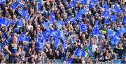 14 October 2017; Leinster supporters during the European Rugby Champions Cup Pool 3 Round 1 match between Leinster and Montpellier at the RDS Arena in Dublin. Photo by Stephen McCarthy/Sportsfile