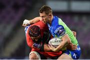 14 October 2017; Matt Healy of Connacht is tackled by Valentin Ursache of Oyonnax during the European Rugby Challenge Cup Pool 5 Round 1 match between Oyonnax and Connacht at Stade de Geneve in Geneva, Switzerland. Photo by Sam Barnes/Sportsfile