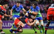 14 October 2017; Tom McCartney of Connacht is tackled by Geoffrey Fabbri of Oyonnax during the European Rugby Challenge Cup Pool 5 Round 1 match between Oyonnax and Connacht at Stade de Geneve in Geneva, Switzerland. Photo by Sam Barnes/Sportsfile