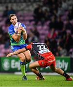 14 October 2017; Craig Ronaldson of Connacht is tackled by Jérémy Scalese of Oyonnax during the European Rugby Challenge Cup Pool 5 Round 1 match between Oyonnax and Connacht at Stade de Geneve in Geneva, Switzerland. Photo by Sam Barnes/Sportsfile