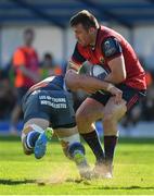 15 October 2017; Niall Scannell of Munster is tackled by Rodrigo Capo Ortega of Castres Olympique during the European Rugby Champions Cup Pool 4 Round 1 match between Castres Olympique and Munster at Stade Pierre Antoine in Castres, France. Photo by Brendan Moran/Sportsfile