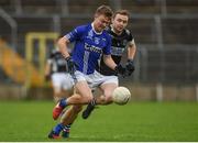 15 October 2017; Conor McCarthy of Scotstown in action against Paul McArdle of Magheracloone during the Monaghan County Senior Football Championship Final match between Magheracloone and Scotstown at St Tiernach's Park in Monaghan. Photo by Philip Fitzpatrick/Sportsfile